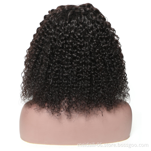 wholesale cheap price 100% cuticle alighend hair short lace frontal bob wig
